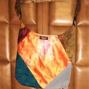 One-of-a-Kind Sari Silk Purse NWOT Very Sturdy.